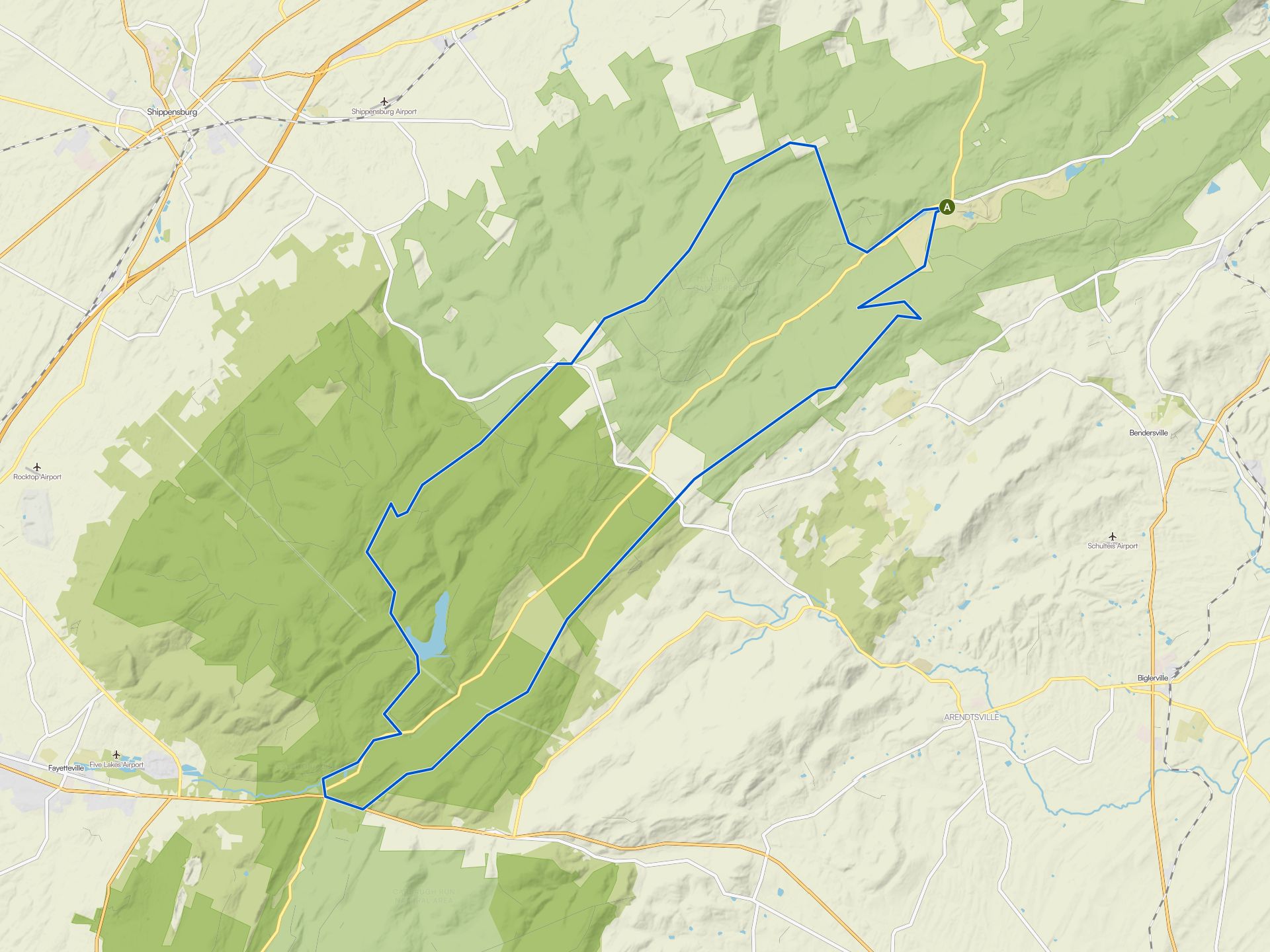 The best cycling routes in Michaux State Forest | Komoot